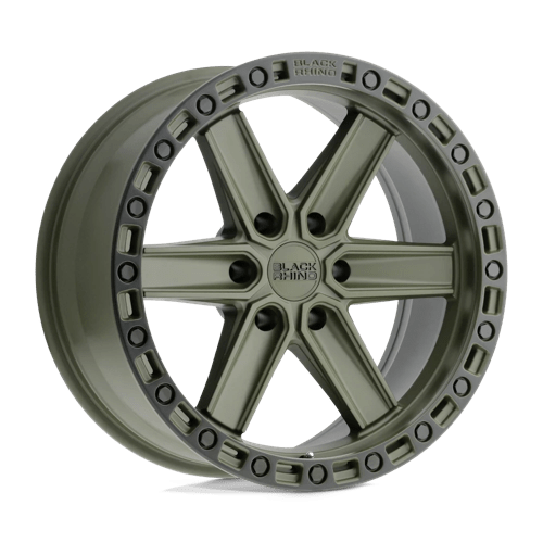 Black Rhino HENDERSON Olive Drab Green W/ Black Ring 17x9 +12 6x139.7mm 112.1mm - WheelWiz
