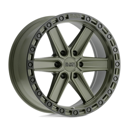 Black Rhino HENDERSON Olive Drab Green W/ Black Ring 18x9 +12 6x139.7mm 112.1mm - WheelWiz