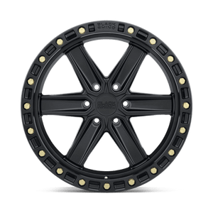 Black Rhino HENDERSON Matte Black W/ Brass Bolts 17x9 0 6x135mm 87.1mm - WheelWiz