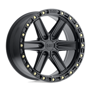 Black Rhino HENDERSON Matte Black W/ Brass Bolts 17x9 0 6x135mm 87.1mm - WheelWiz