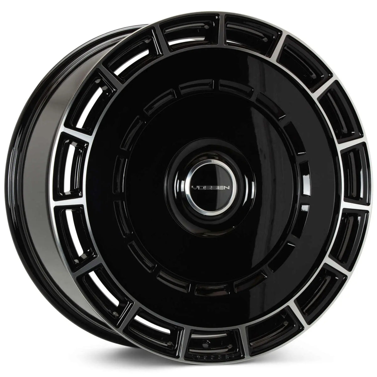 VOSSEN HF9 24x10 25 5-112 DEEP 66.56 GLOSS BLACK POLISHED
