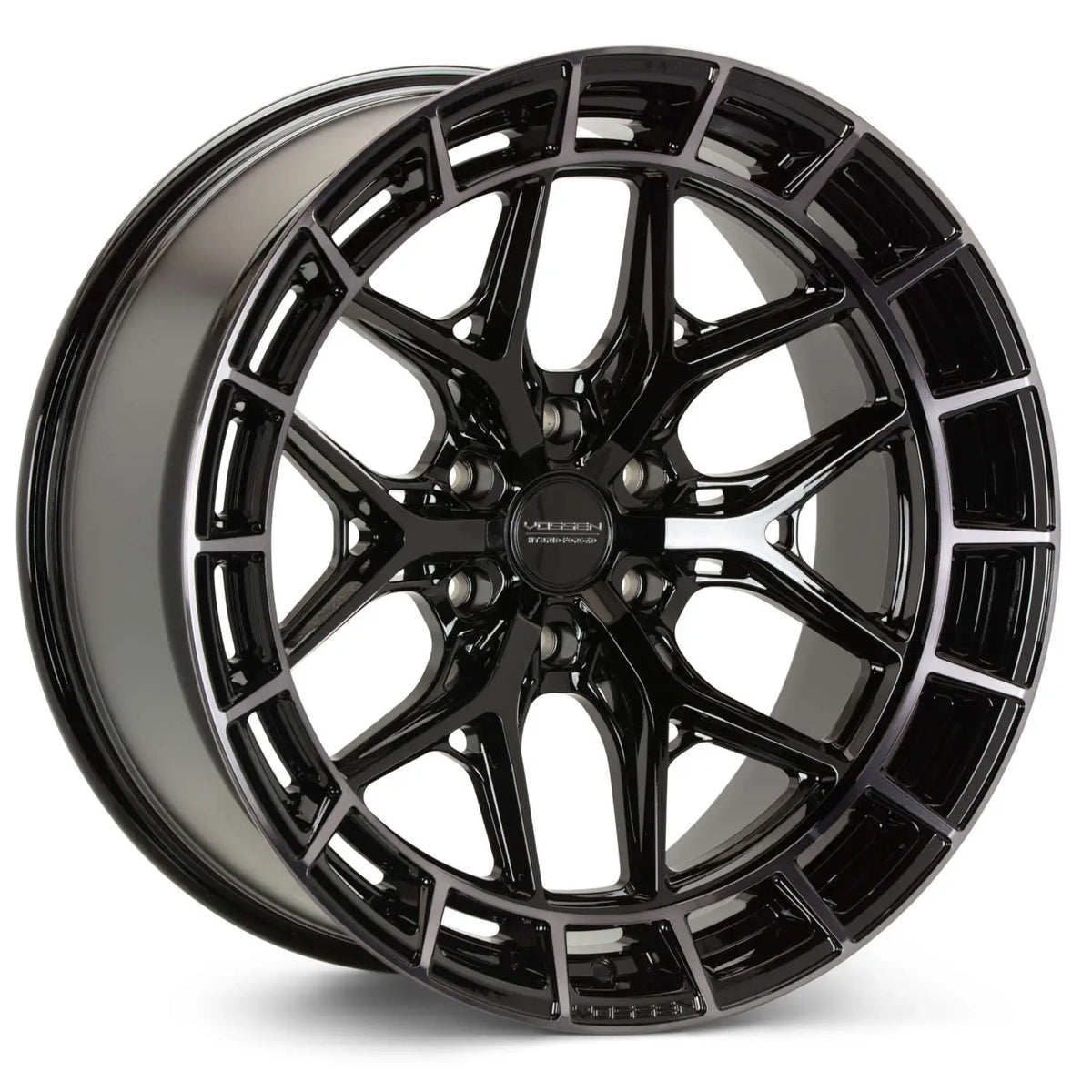 VOSSEN HFX1 22x9.5 30 6-139.7 DEEP 95.1 TINTED GLOSS BLACK
