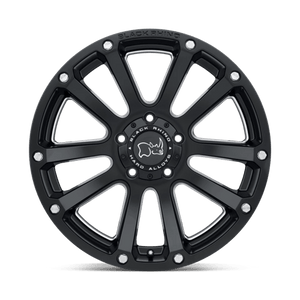 Black Rhino HIGHLAND Matte Black W/ Milled Spokes 20x9.5 -12 6x139.7mm 112.1mm - Wheelwiz