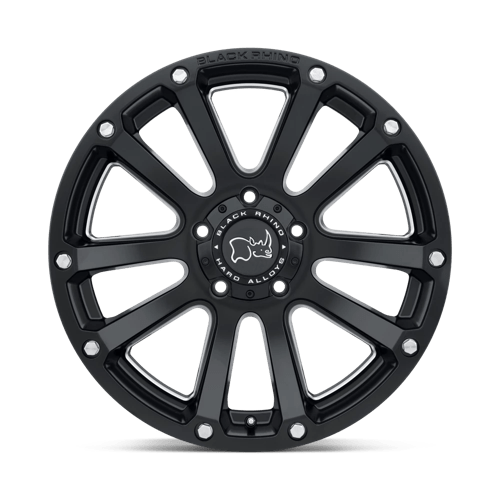 Black Rhino HIGHLAND Matte Black W/ Milled Spokes 18x9.5 +12 5x150mm 110.1mm - Wheelwiz