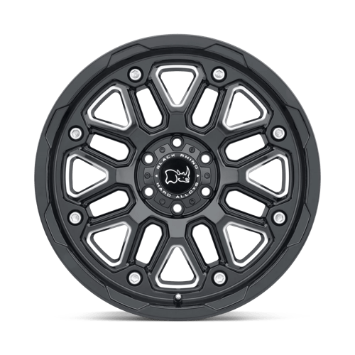 Black Rhino HOLLISTER Gloss Black W/ Milled Spokes 18x9.5 +12 6x120mm 67.1mm - WheelWiz