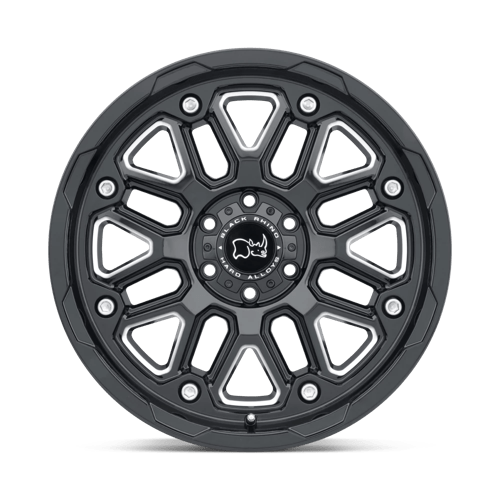 Black Rhino HOLLISTER Gloss Black W/ Milled Spokes 20x9.5 +6 8x170mm 125.1mm - Wheelwiz