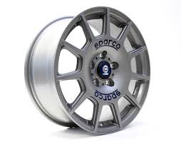 SPARCO TERRA 16x7 +35 5x100 NA MATTE SILVER BLUE LETTERING