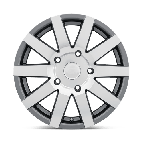 Black Rhino JOURNEY Gloss Gunmetal W/ Mirror Cut 18x8 +48 5x130mm 84.1mm - Wheelwiz