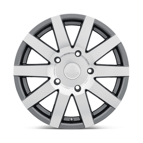 Black Rhino JOURNEY Gloss Gunmetal W/ Mirror-cut Face 16x7.5 +45 5x160mm 65.1mm - WheelWiz