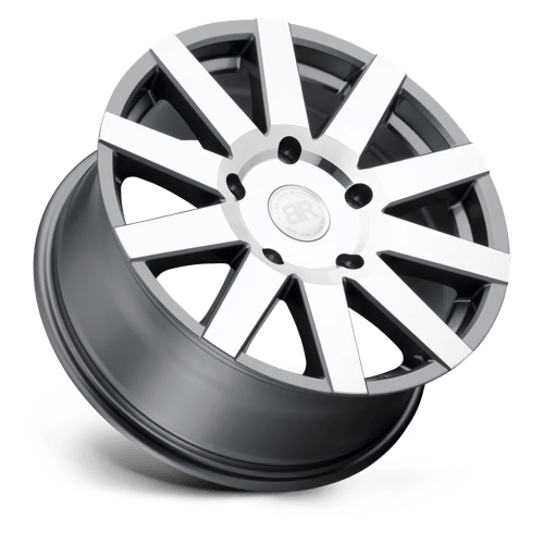 Black Rhino JOURNEY Gloss Gunmetal W/ Mirror Cut 18x8 +48 5x130mm 84.1mm - Wheelwiz
