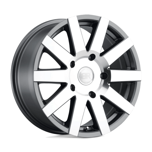 Black Rhino JOURNEY Gloss Gunmetal W/ Mirror-cut Face 16x7.5 +45 6x139.7mm 112.1mm - WheelWiz
