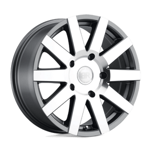 Black Rhino JOURNEY Gloss Gunmetal W/ Mirror Cut 18x8 +48 5x130mm 84.1mm - Wheelwiz