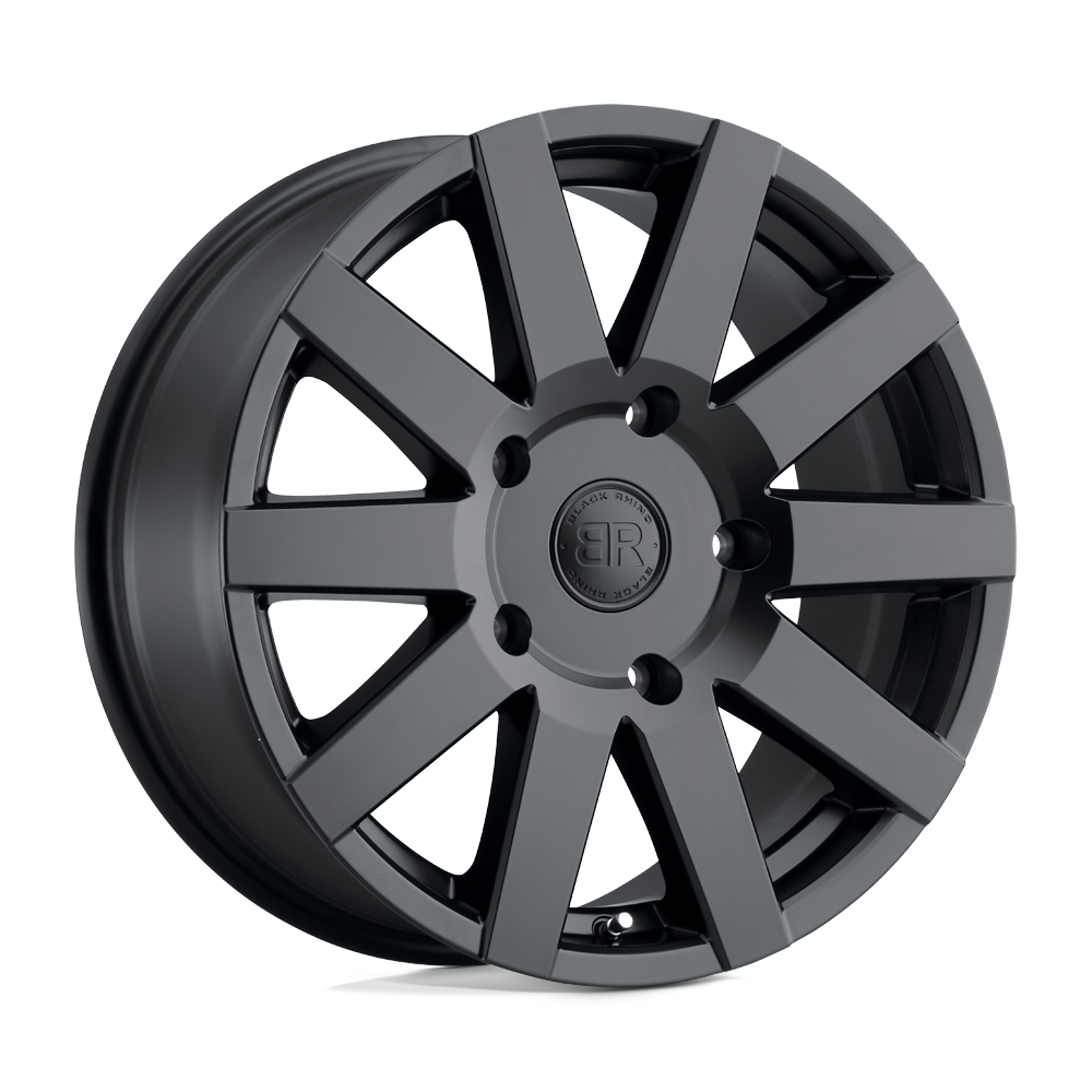 Black Rhino JOURNEY Matte Black 17x7.5 +45 5x160mm 65.1mm - WheelWiz