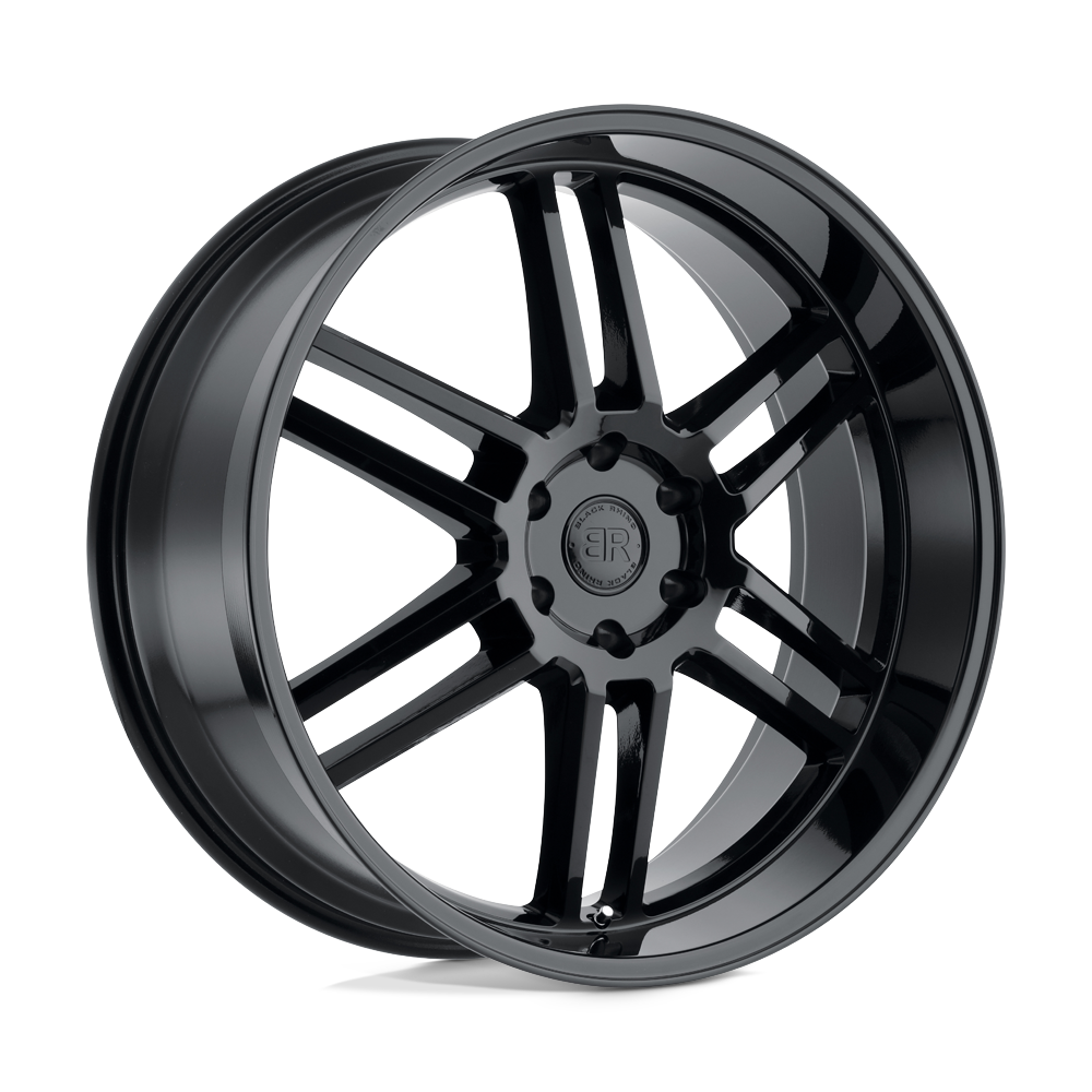 Black Rhino KATAVI Gloss Black 22x10 +20 5x139.7mm 78.1mm - WheelWiz