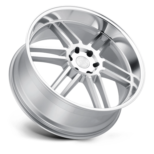 Black Rhino KATAVI Silver W/ Mirror-cut Face 24x10 +30 6x135mm 87.1mm - WheelWiz