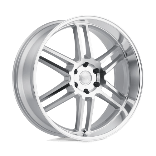 Black Rhino KATAVI Silver W/ Mirror-cut Face 22x10 +25 6x139.7mm 112.1mm - WheelWiz