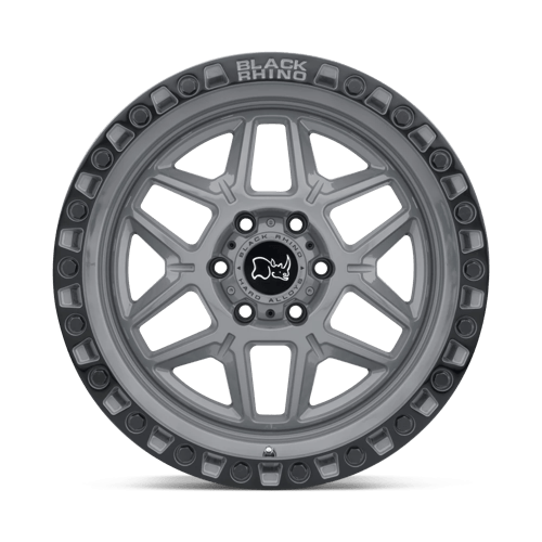 Black Rhino KELSO Battleship Gray W/ Black Ring 17x9 0 5x127mm 71.5mm - Wheelwiz