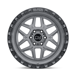 Black Rhino KELSO Battleship Gray W/ Black Ring 20x9 0 5x120mm 76.1mm - Wheelwiz