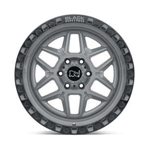 Black Rhino KELSO Battleship Gray W/ Black Ring 18x9 +12 6x114.3mm 76.1mm - Wheelwiz