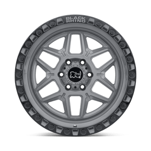 Black Rhino KELSO Battleship Gray W/ Black Ring 17x9 -12 6x139.7mm 112.1mm - Wheelwiz
