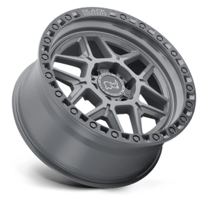Black Rhino KELSO Battleship Gray W/ Black Ring 20x9 +18 6x114.3mm 76.1mm - Wheelwiz