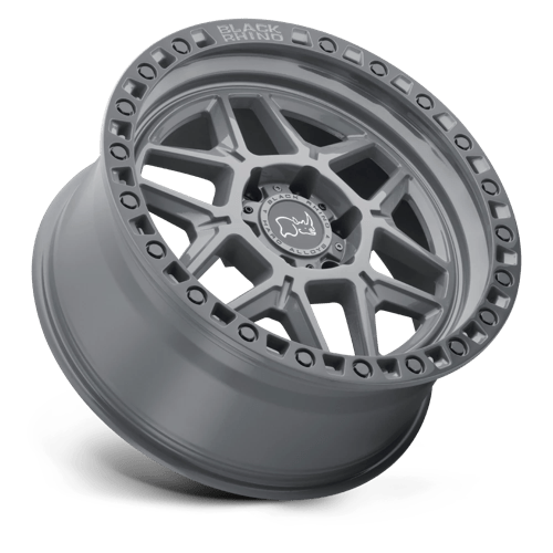 Black Rhino KELSO Battleship Gray W/ Black Ring 20x9 0 5x139.7mm 78.1mm - Wheelwiz