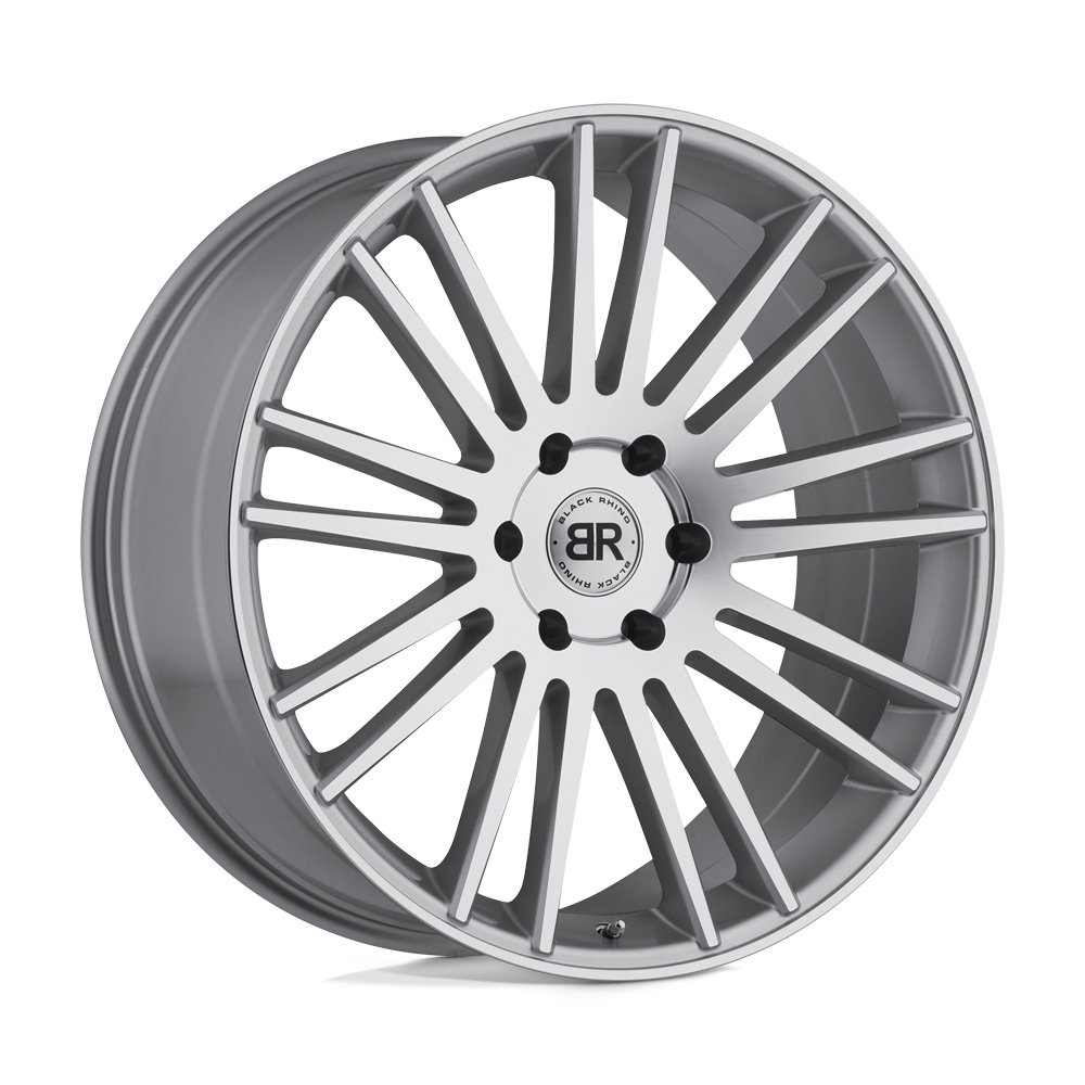 Black Rhino KRUGER Silver W/ Mirror-cut Face 24x10 +25 6x139.7mm 112.1mm - WheelWiz