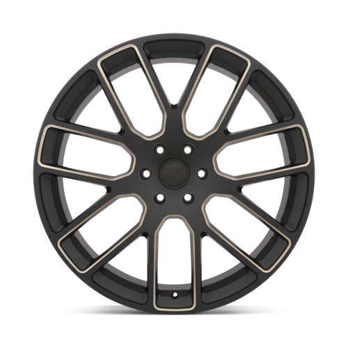 Black Rhino KUNENE Matte Black W/ Dark Tint Milled Spokes 22x9.5 +25 5x150mm 110.1mm - WheelWiz