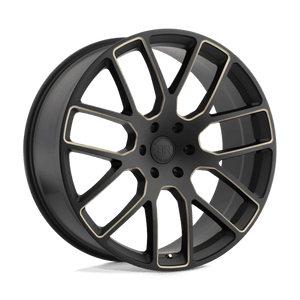 Black Rhino KUNENE Matte Black W/ Dark Tint Milled Spokes 20x9 +30 5x114.3mm 76.1mm - WheelWiz