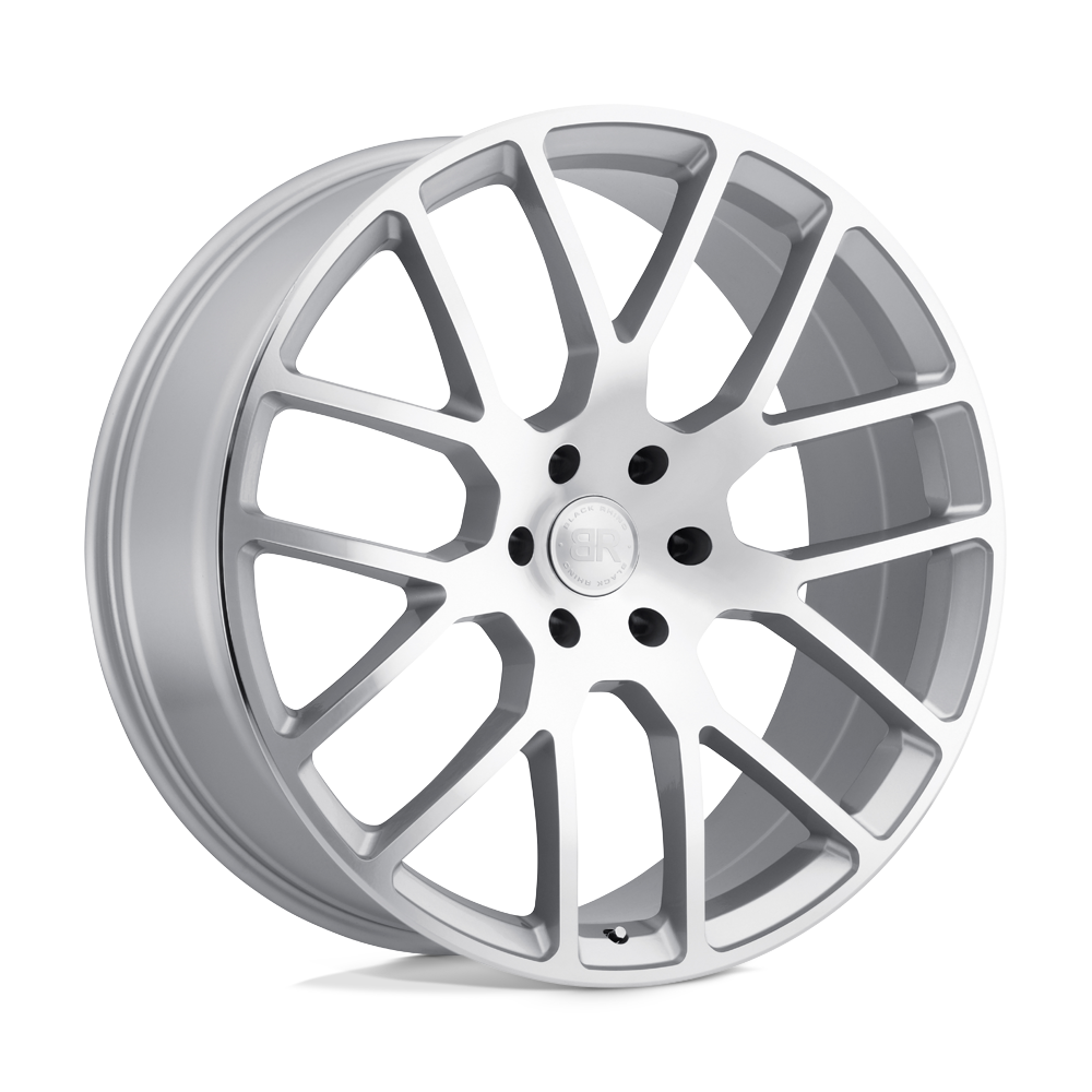 Black Rhino KUNENE Silver W/ Mirror-cut Face 22x9.5 +25 5x150mm 110.1mm - WheelWiz