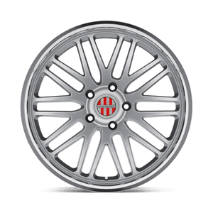 Victor Equipment LEMANS Hyper Silver W/ Mirror Cut Lip 20x8.5 +45 5x130mm 71.5mm - WheelWiz