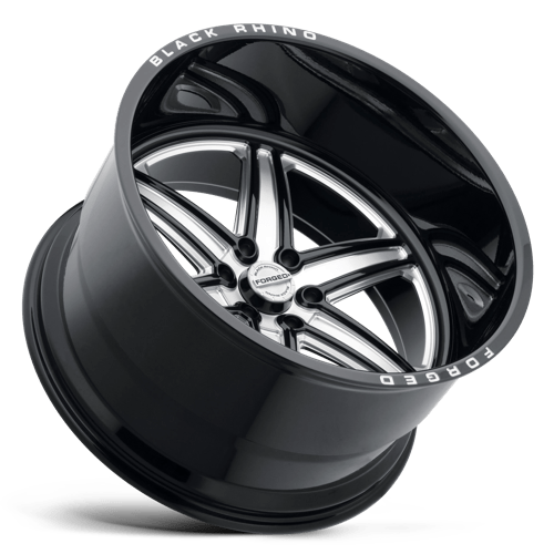 Black Rhino MARAUDER Gloss Black W/ Milled Spokes 22x14 -76 6x139.7mm 112.1mm - WheelWiz