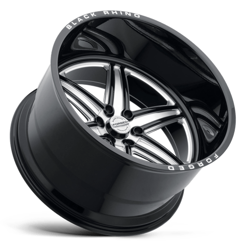 Black Rhino MARAUDER Gloss Black W/ Milled Spokes 24x14 -76 6x139.7mm 112.1mm - WheelWiz