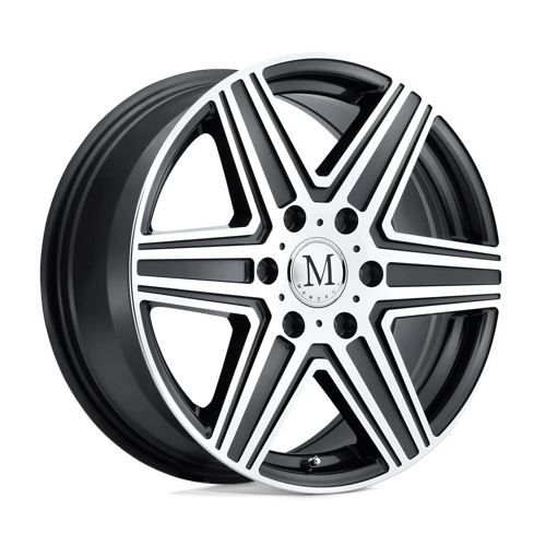 Mandrus ATLAS Gunmetal W/ Mirror Cut Face &amp; Lip 19x8.5 +32 5x112mm 66.6mm - WheelWiz