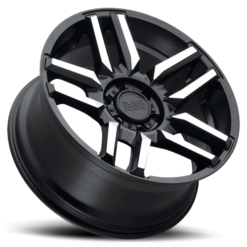 Black Rhino MESA Matte Black W/ Machined Face 18x9 +12 6x139.7mm 112.1mm - Wheelwiz
