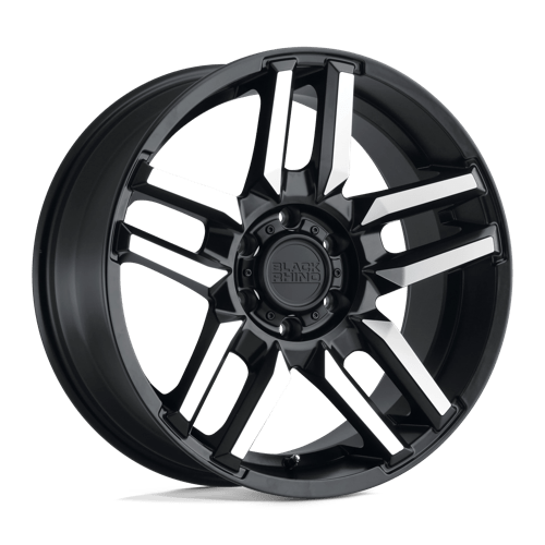Black Rhino MESA Matte Black W/ Machined Face 20x9 +12 6x139.7mm 112.1mm - WheelWiz