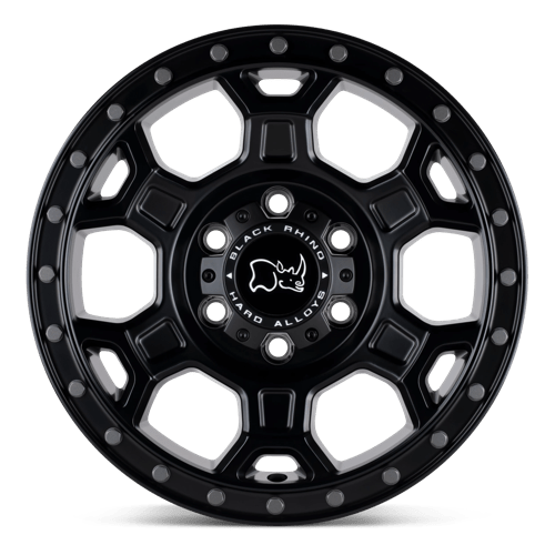 Black Rhino MIDHILL Matte Black W/ Gunmetal Bolts 17x8 +45 5x130mm 78.1mm - Wheelwiz
