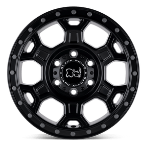 Black Rhino MIDHILL Matte Black W/ Gunmetal Bolts 17x8 +45 5x130mm 78.1mm - Wheelwiz