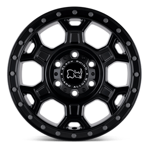 Black Rhino MIDHILL Matte Black W/ Gunmetal Bolts 17x8 +45 6x130mm 84.1mm - Wheelwiz