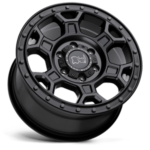 Black Rhino MIDHILL Matte Black W/ Gunmetal Bolts 17x8 +38 6x130mm 84.1mm - Wheelwiz