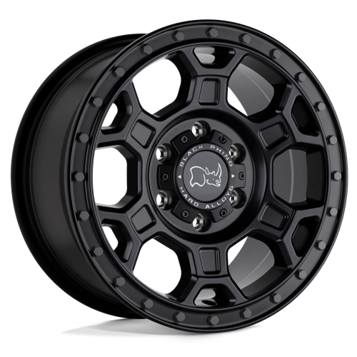 Black Rhino MIDHILL Matte Black W/ Gunmetal Bolts 17x8 +45 5x130mm 78.1mm - Wheelwiz