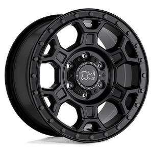Black Rhino MIDHILL Matte Black W/ Gunmetal Bolts 17x8 +45 5x160mm 65.1mm - Wheelwiz