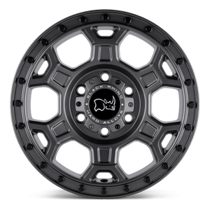 Black Rhino MIDHILL Matte Gunmetal W/ Black Bolts 18x8 +48 6x130mm 84.1mm - Wheelwiz