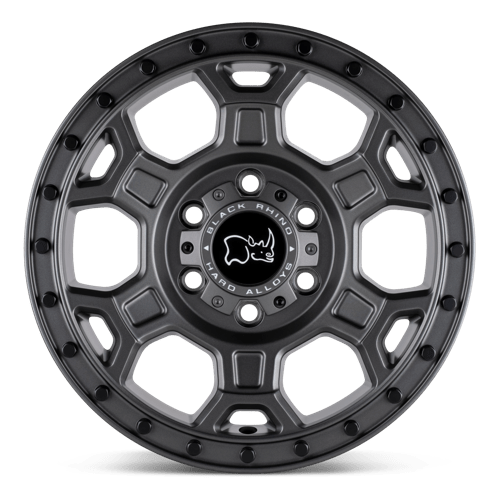 Black Rhino MIDHILL Matte Gunmetal W/ Black Bolts 18x8 +48 5x160mm 65.1mm - WheelWiz
