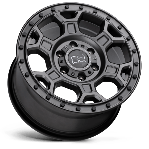 Black Rhino MIDHILL Matte Gunmetal W/ Black Bolts 17x8 +45 6x130mm 84.1mm - Wheelwiz