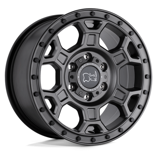 Black Rhino MIDHILL Matte Gunmetal W/ Black Bolts 18x8 +48 5x160mm 65.1mm - WheelWiz