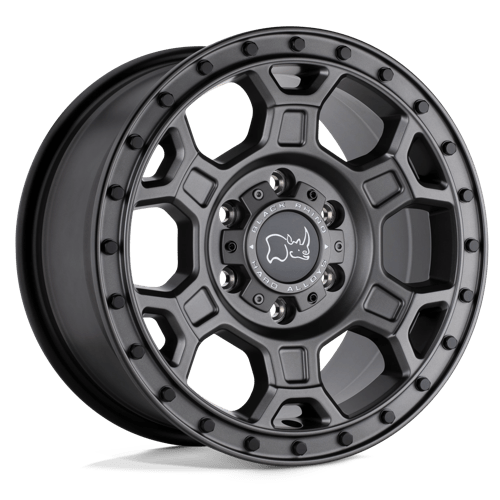 Black Rhino MIDHILL Matte Gunmetal W/ Black Bolts 17x8 +45 5x130mm 78.1mm - WheelWiz