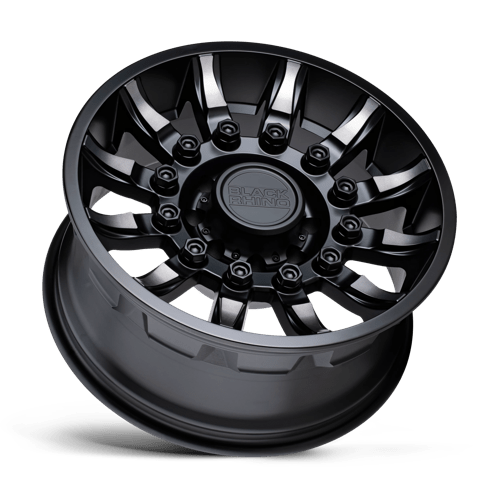 Black Rhino MISSION Matte Black W/ Machined Tint 17x8.5 0 5x127mm 71.5mm - Wheelwiz