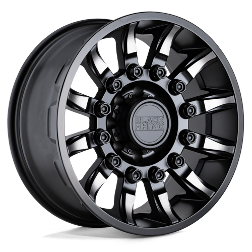 Black Rhino MISSION Matte Black W/ Machined Tinted Spokes 20x9 +6 8x170mm 125.1mm - WheelWiz
