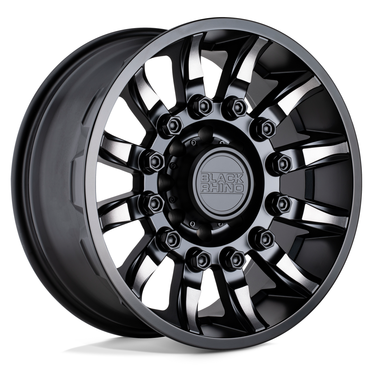 Black Rhino MISSION Matte Black W/ Machined Tinted Spokes 18x9 +12 6x135mm 87.1mm - WheelWiz